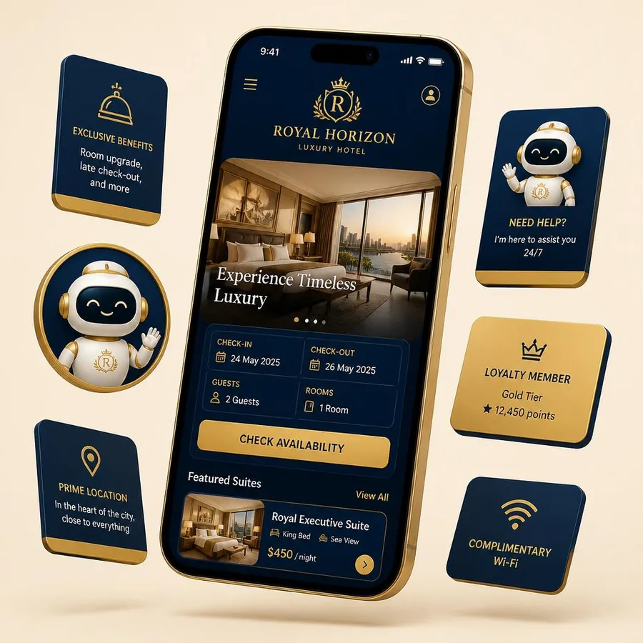 RADX du it turning a hotel page into an interactive booking experience