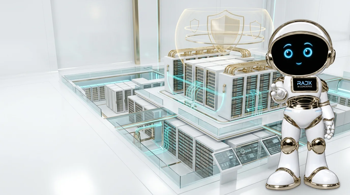 Enterprise headquarters and secure infrastructure powering RADX