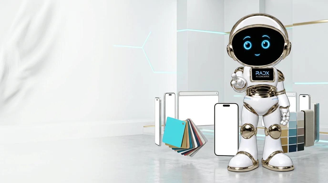 Branded RADX experience across app and web interfaces